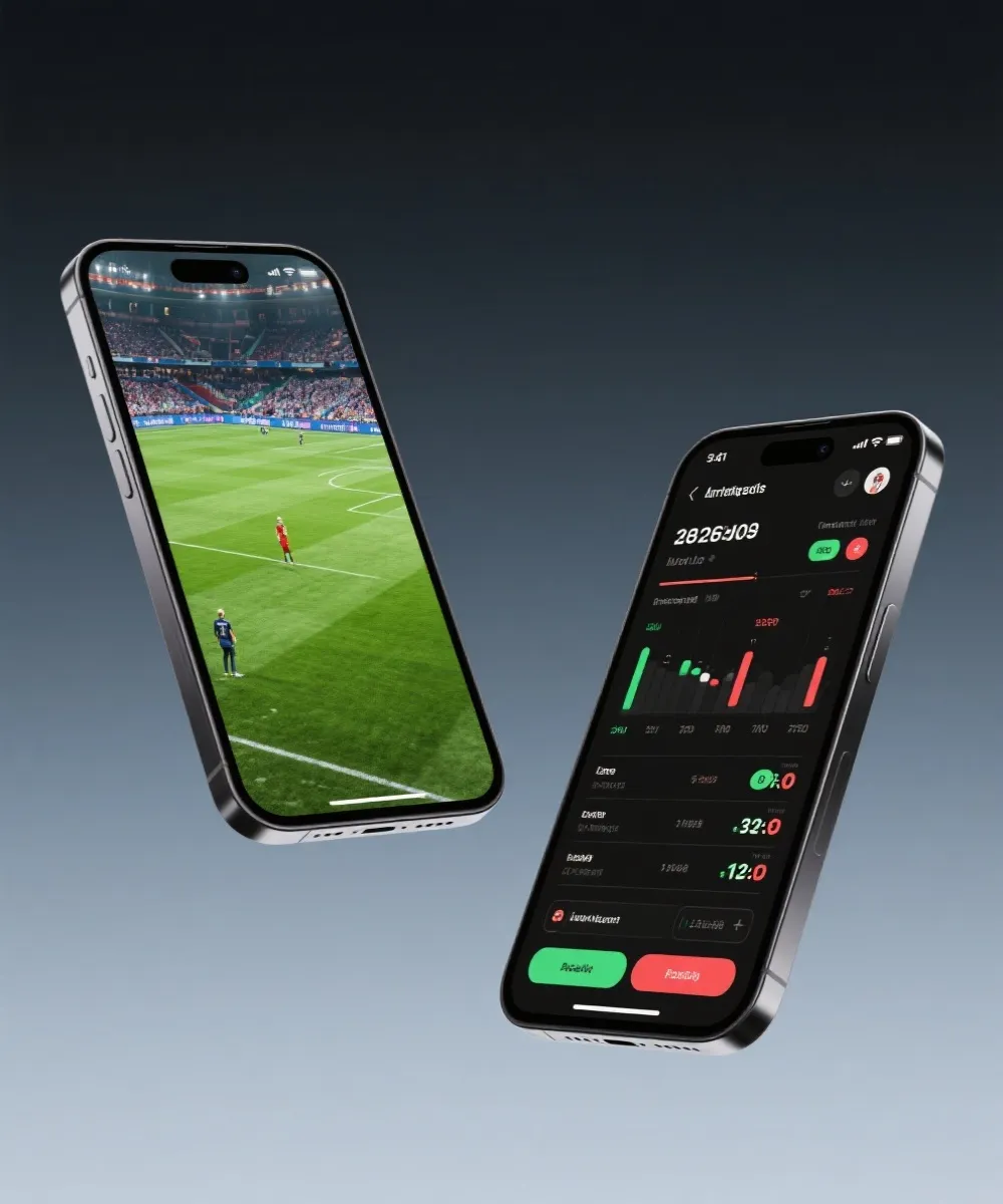 足球赛事直播网官方App界面展示